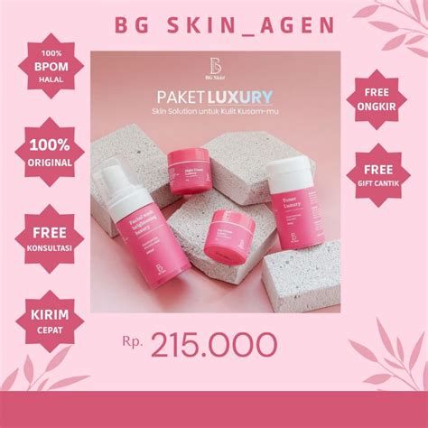 Jual Bg Skin Paket Luxury Bg Skin Paket Acne Bg Skin Paket Ultimate Bg