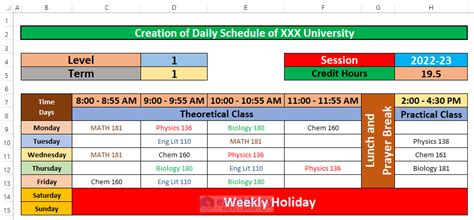 How to Make a Daily Schedule in Excel: 6 Practical Examples