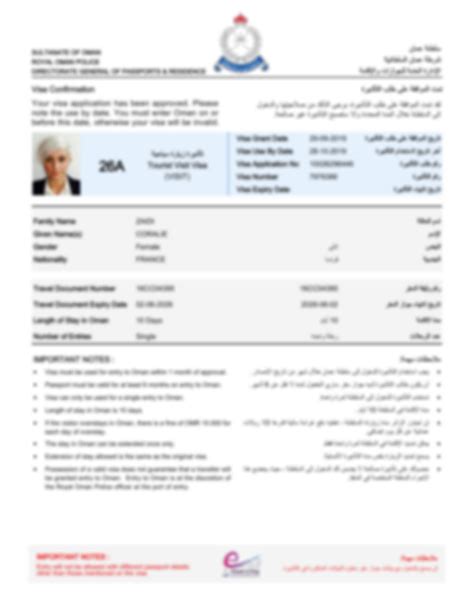 Oman Visa Online Apply For Oman Tourist Business Visit Muscat