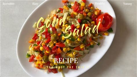 Corn Salad Recipe Easy And Healthy 🥗💗 Youtube