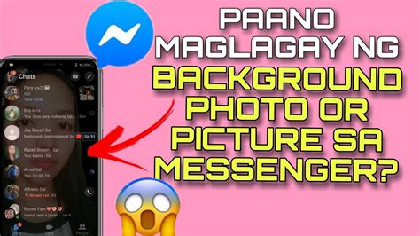 Paano Maglagay Ng Background Photo Or Picture Sa Messenger 2023 YouTube