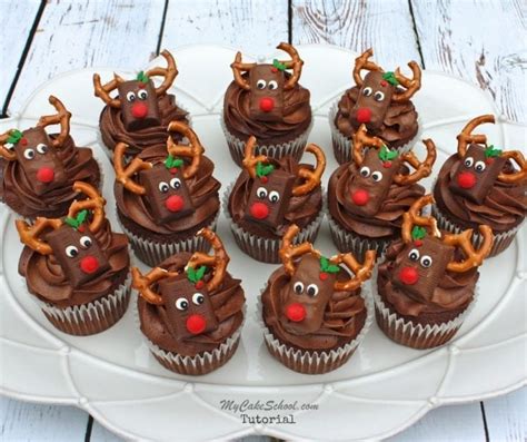 Reindeer Cupcakes Free Video Tutorial My Cake School