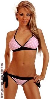 Pin Up Polka Dot Pucker Back Bikini SpicyLegs