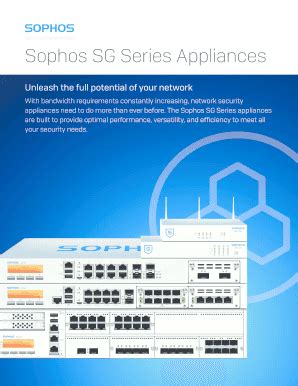 Fillable Online Sophos SG Series Appliances Fax Email Print PdfFiller