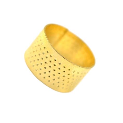 Convenient Retro Finger Protector Thimble Ring Effortless Sewing