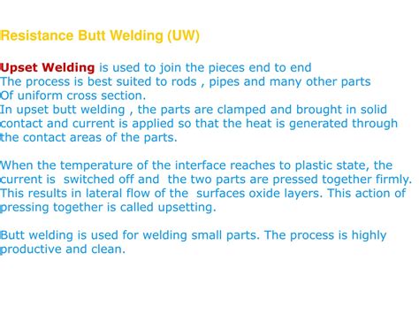 Ppt Resistance Welding Powerpoint Presentation Free Download Id