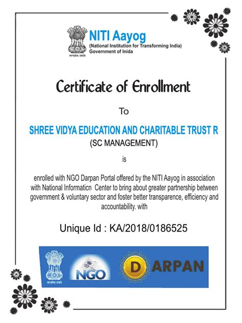 Darpan Certificate | PDF