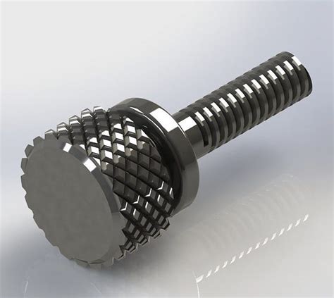 knurled thumb screws free 3D model | CGTrader