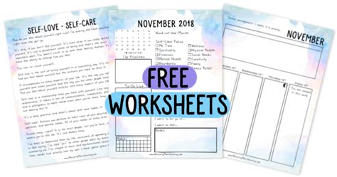 Free November Self Love Planner And Check In Blessing Manifesting