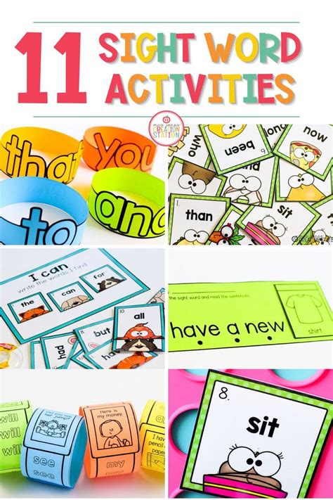 11 Sight Word Activities For Beginner Readers Mrs Jones Creation