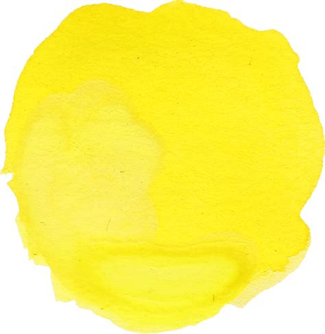 Yellow Watercolor Circle Png Transparent Vol Onlygfx