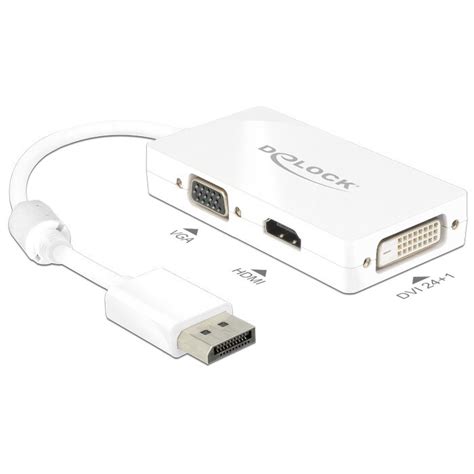 Delock Displayport Mascul Vga Hdmi Dvi D Dual Link Mama