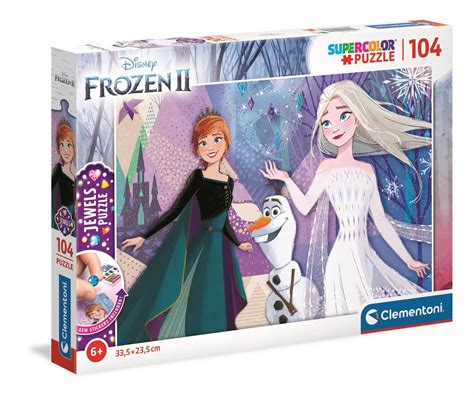 Clementoni Puzzle Disney Kraina Lodu 2 Z Ozdobami 104 El