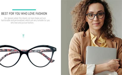 Amazon Heeyyok Women S Reading Glasses Pack Cateye Readers