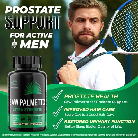 Saw Palmetto Dht Blocker Supplement Prostate Health Support Hair Loss Prevention Hair Growth