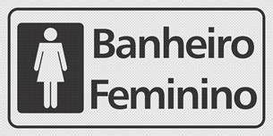 Placa Banheiro Feminino Macservice Equipamentos De Seguranla Epis