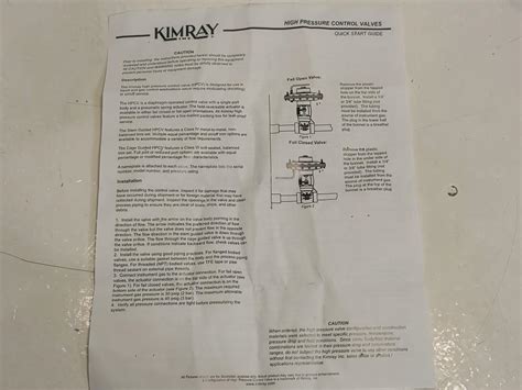 Kimray Stem Guided High Pressure Control Valve Smt Po Iv