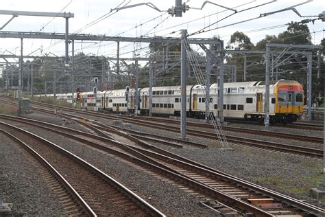 V21 leads an up train into Strathfield station - Wongm's Rail Gallery