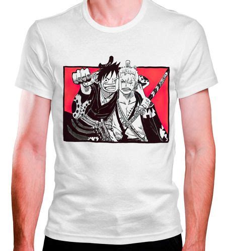 Camiseta Masculina Luffy X Zoro One Piece Camisetas Camiseta