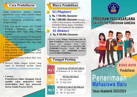 Penerimaan Mahasiswa Baru Program Pascasarjana Undiksha Tahun Akademik