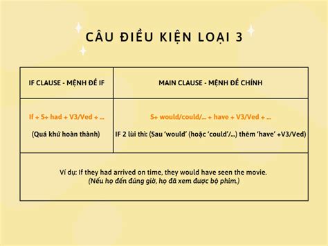 Phủ định Câu điều Kiện Loại 3 Cấu Trúc Và Sử Dụng