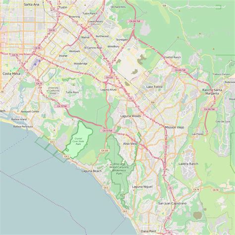 Detailed Editable Vector Map of Aliso Viejo – Map Illustrators