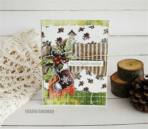 Kartka Wi Teczna Modne Scrapbooking Art Madam Pl