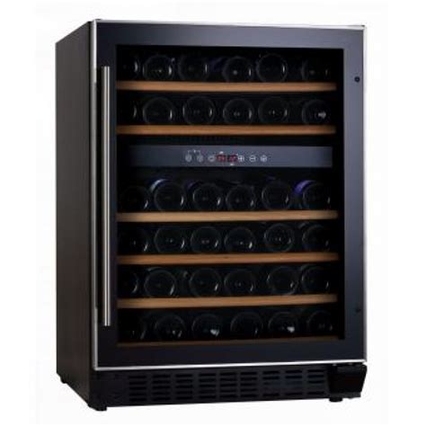 Baumatic Bwc6051ss Double Temperature Zone Wine Cooler 46 Bottles