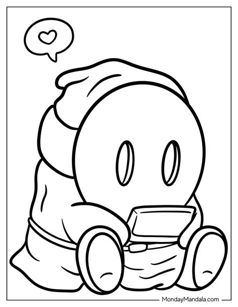 20 Shy Guy Coloring Pages Free Pdf Printables