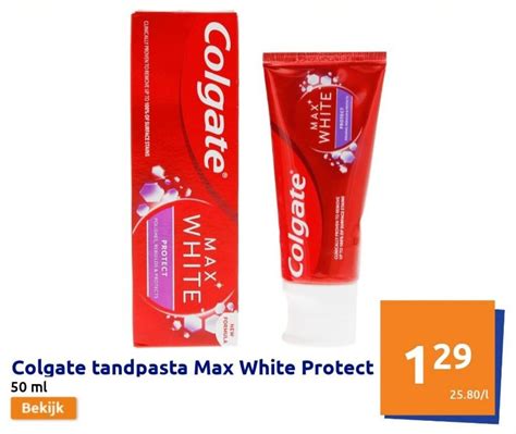 Colgate Tandpasta Max White Protect Ml Promotie Bij Action