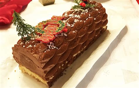 Ma bûche de Noël aux deux chocolats aux spéculoos Esprit Cannelle