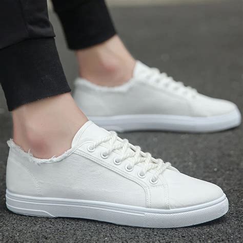 White Sneakers Boys Sport Shoes Spring Classic Shoes Men Casual