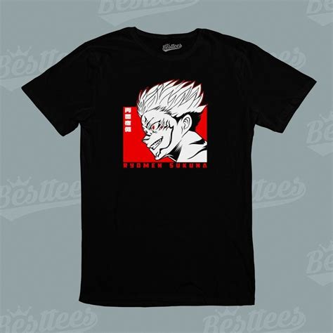 Adult Male Female Japan Ryomen Sukuna Jujutsu Kaisen Anime T Shirt Shopee Malaysia