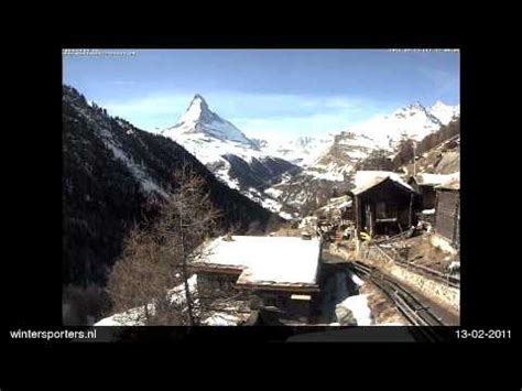 Zermatt Findeln Webcam Time Lapse 2010 2011 YouTube