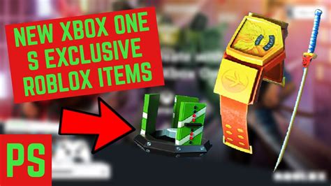 New Xbox One S Exclusive Roblox Items And Bundles Roblox Items And