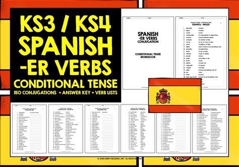 Spanish Er Verbs Conditional Tense Teaching Resources