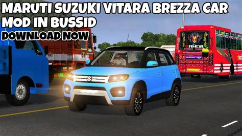 Maruti Suzuki Brezza Car Mod In Bus Simulator Indonesia Bussid Bus