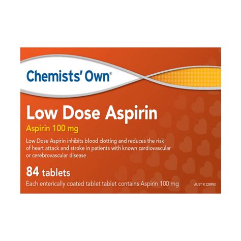 Chemists' Own Low Dose Aspirin 84 Tablets | Chemistworks Pharmacy