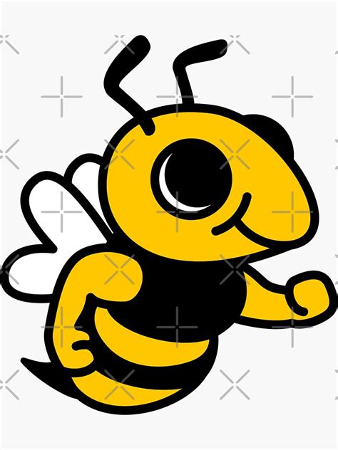 Buzzy Bee Sticker For Sale By Smilesthehsu Redbubble