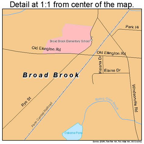 Broad Brook Connecticut Street Map 0908770