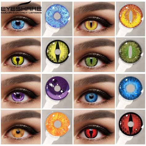 EYESHARE Lentes De Contacto De Colores Para Halloween Lentillas Para