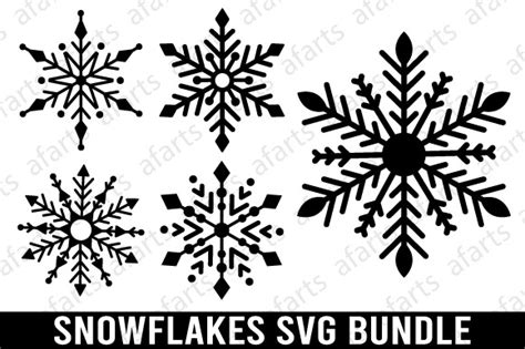 Christmas Snowflake Svg Bundle Graphic By Afarts · Creative Fabrica