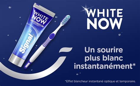 Signal White Now Dentifrice Blancheur Teinte De Blanc En Plus