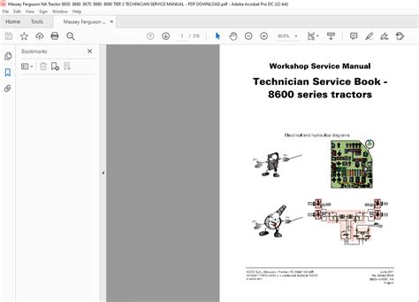 Massey Ferguson Series Tractors Technician Service Book Service