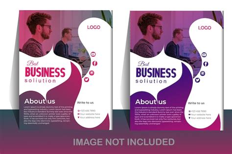 Premium Vector Business Solution Flyer Design And Quality Full