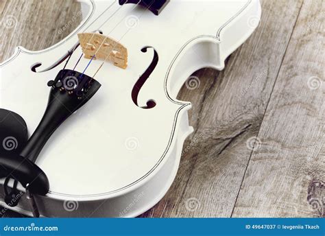 Beau Violon Blanc Image Stock Image Du Matériel Musical 49647037