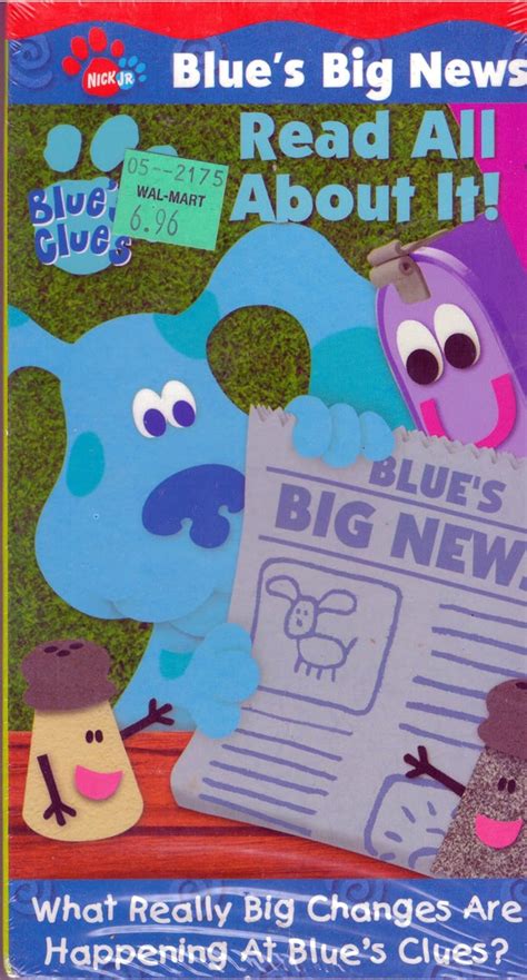 Blue S Clues Blue S Big News Read All VHS Import USA Amazon Co