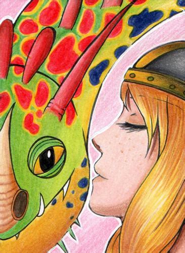 Aceo 040 I Love My Dragon By Elythe On Deviantart