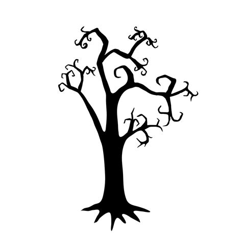 Leafless Tree Silhouette Drawing