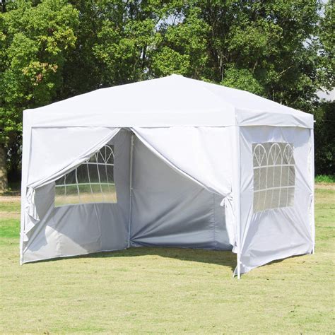 Clearance!Outdoor Party Tent with 4 Side Walls, 10' x 10' Heavy Duty ...